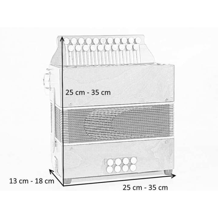 Bag for diatonic accordion