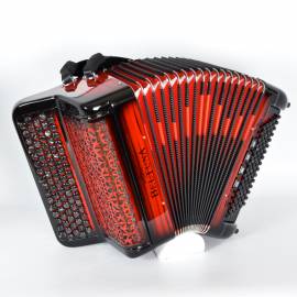 Beltuna Studio 200 - efeito madeira degradê vermelho