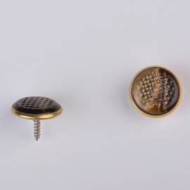 Treble button knurled with rim (14,5 mm)