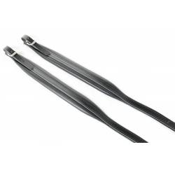 Bretelles Accordéon Cuir Synthétique Café - Longueur Réglable 83-110cm - Pour Basses 16-120