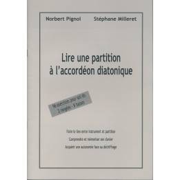 Reading a score on the diatonic accordion