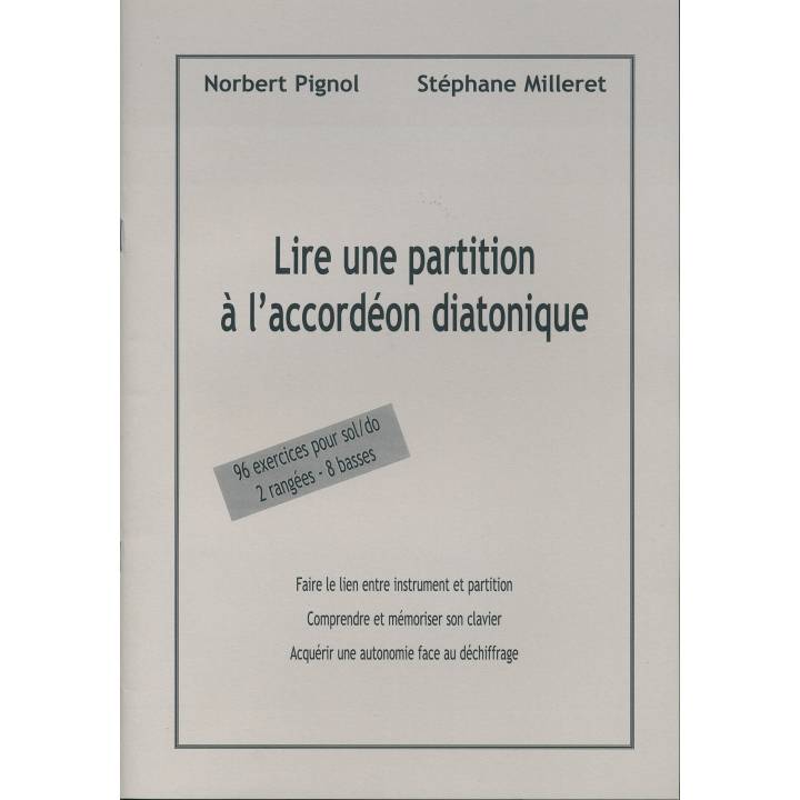 Lire une partition à l'accordéon diatonique