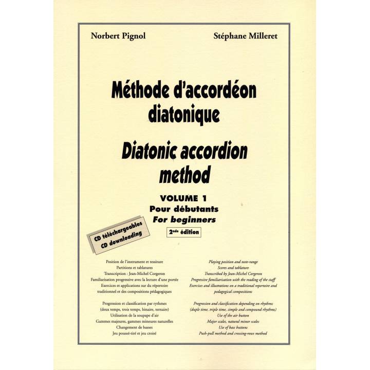 Méthode d'accordéon diatonique vol.1