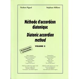 Reading a score on the diatonic accordion