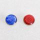 Colored Knurled Treble buttons with rim (14,8 mm)
