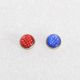 Colored Knurled Treble buttons with rim (9,5 mm)