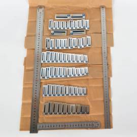 Conjunto de 2 carreiras 8 lâminas baixas