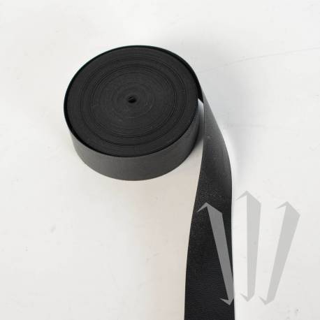 Bande de soufflet LISSE 24 mm NOIR