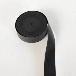 Bande de soufflet LISSE 24 mm NOIR