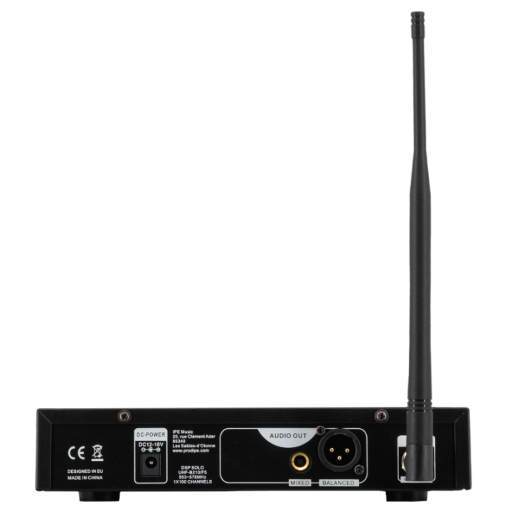 DSP Solo UHF-B210 Headset - Micro chant sans fil UHF Prodipe
