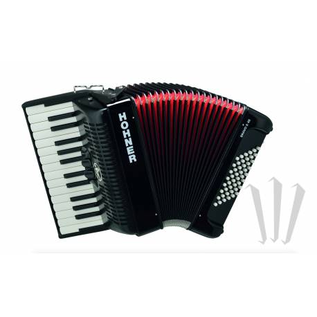 Hohner Hohner Bravo II 48 черный бесшумный ключ