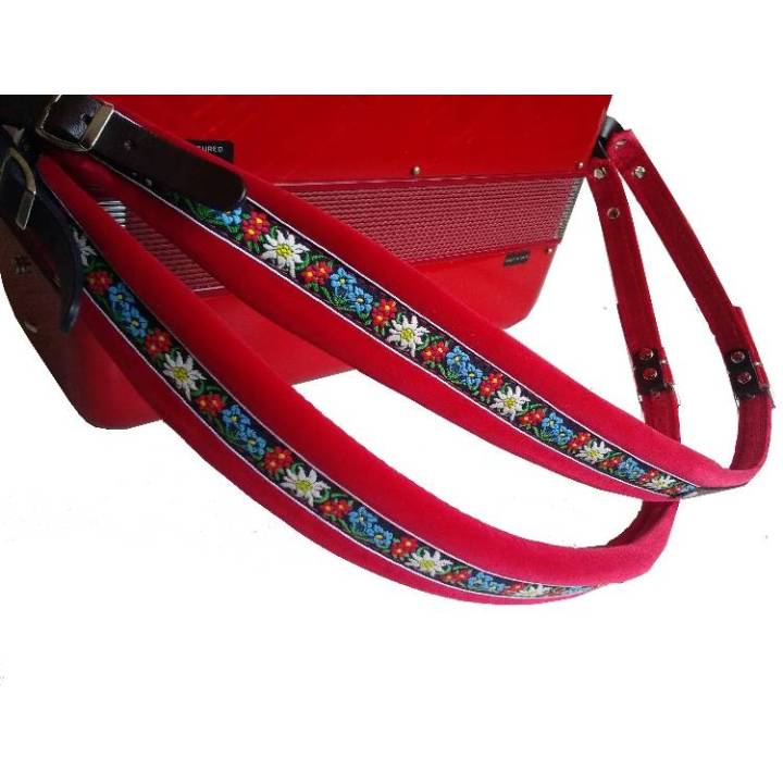 Bretelles Velours Folk 6 cm